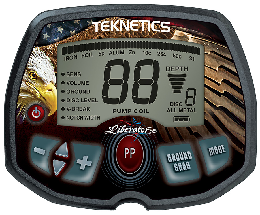 Teknetics Liberator Pro Metalldetektor mit gratis Pinpointer und Kappe