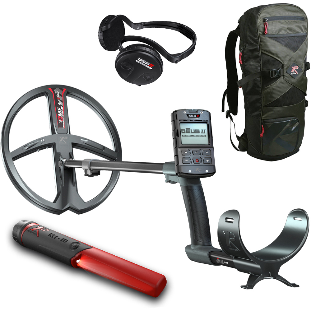 XP DEUS 2 34 FMF RC WSA 2 mit gratis MI-6 Pinpointer und XP 240 Rucksack